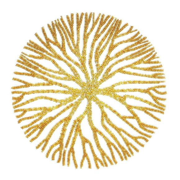 Bead Embroidery Kit Miniart Crafts 55025 Glitter Tree - White Edition Wall Art - Picture 2 of 5